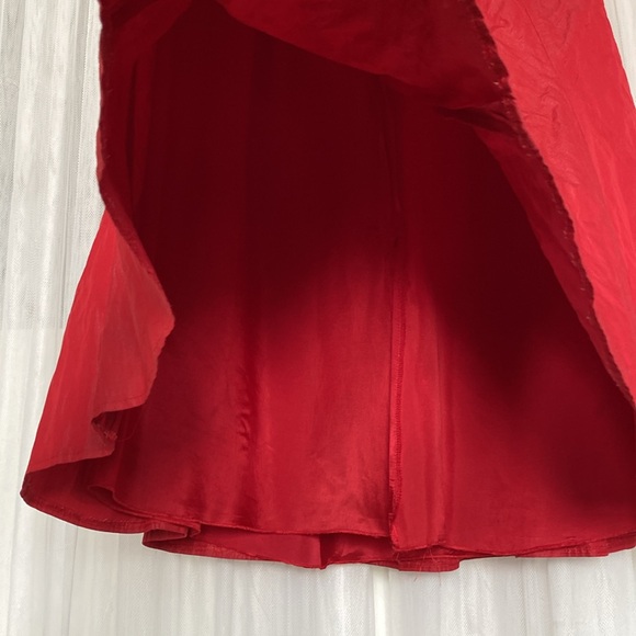 Betty Barclay collection! A-line red skirt! Holiday, party, cocktail! Size 42 - Picture 9 of 15